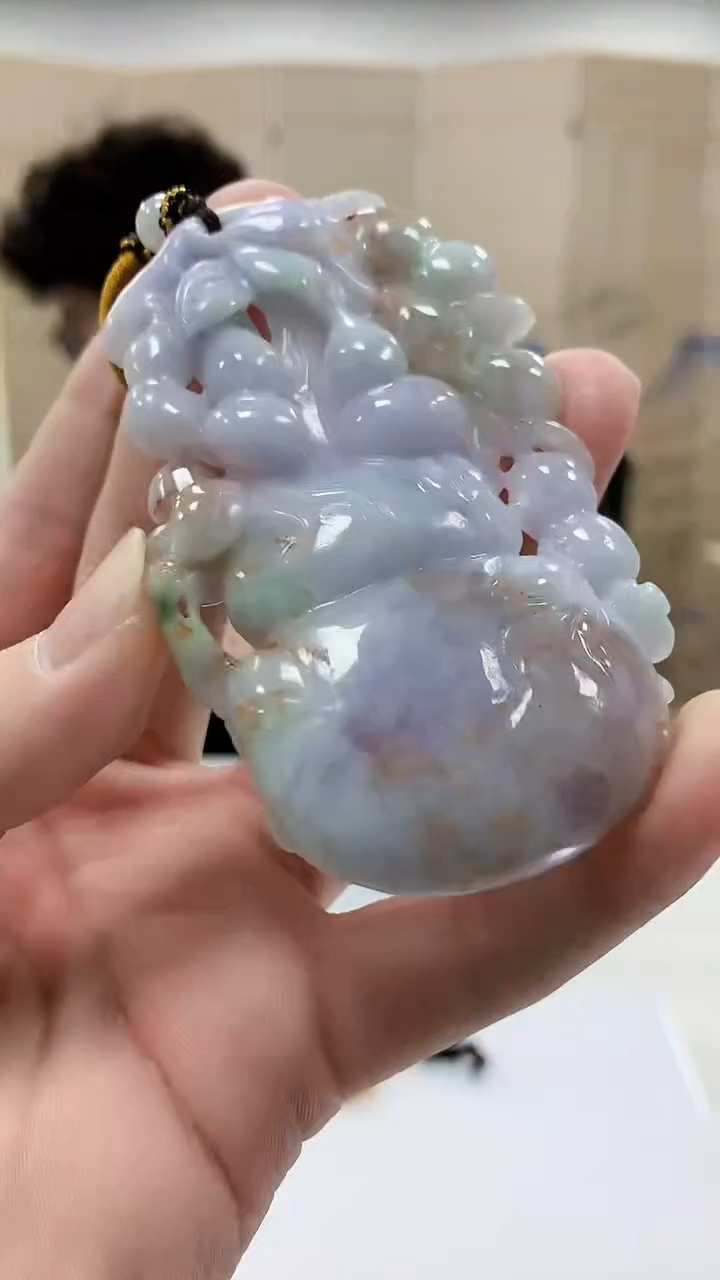 【闪购商品】定制翡翠未镶嵌4688bb-毛货挂件28