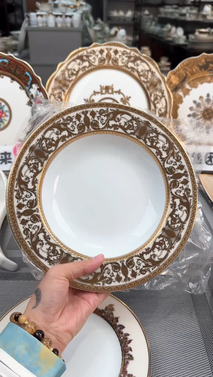 【闪购商品】瓷片8.5寸草帽盘2个春节活动  福利价