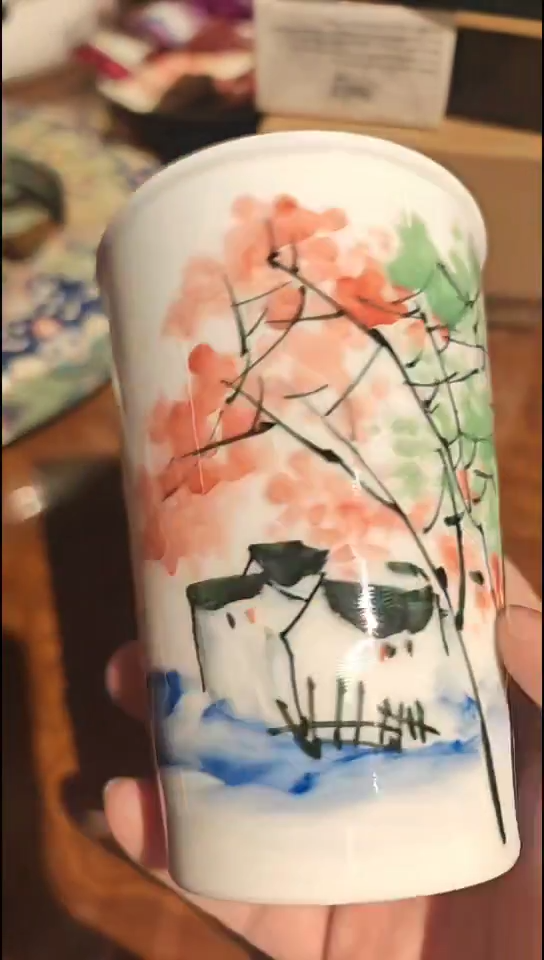 陶大*釉下五彩可乐杯无包装不退换9