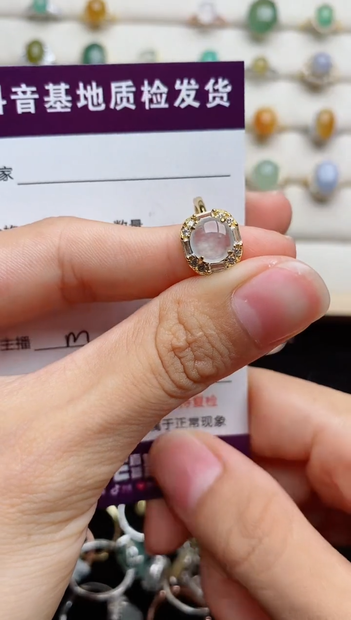 翡翠戒指银S925镶嵌....