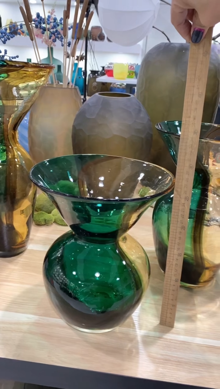 【闪购商品】琉璃慕忆家花瓶微瑕小号