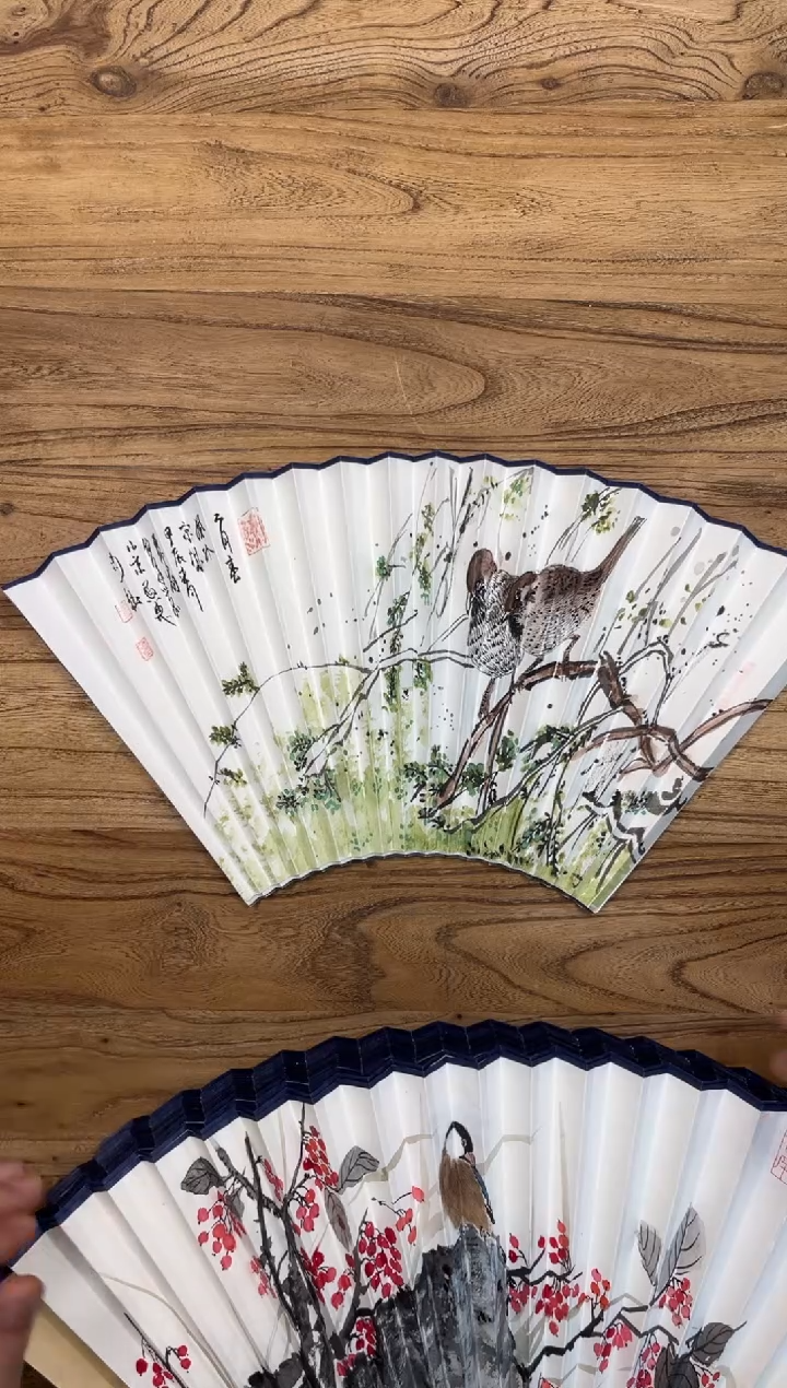 【闪购商品】扇子18方泽黎长物宣纸扇面