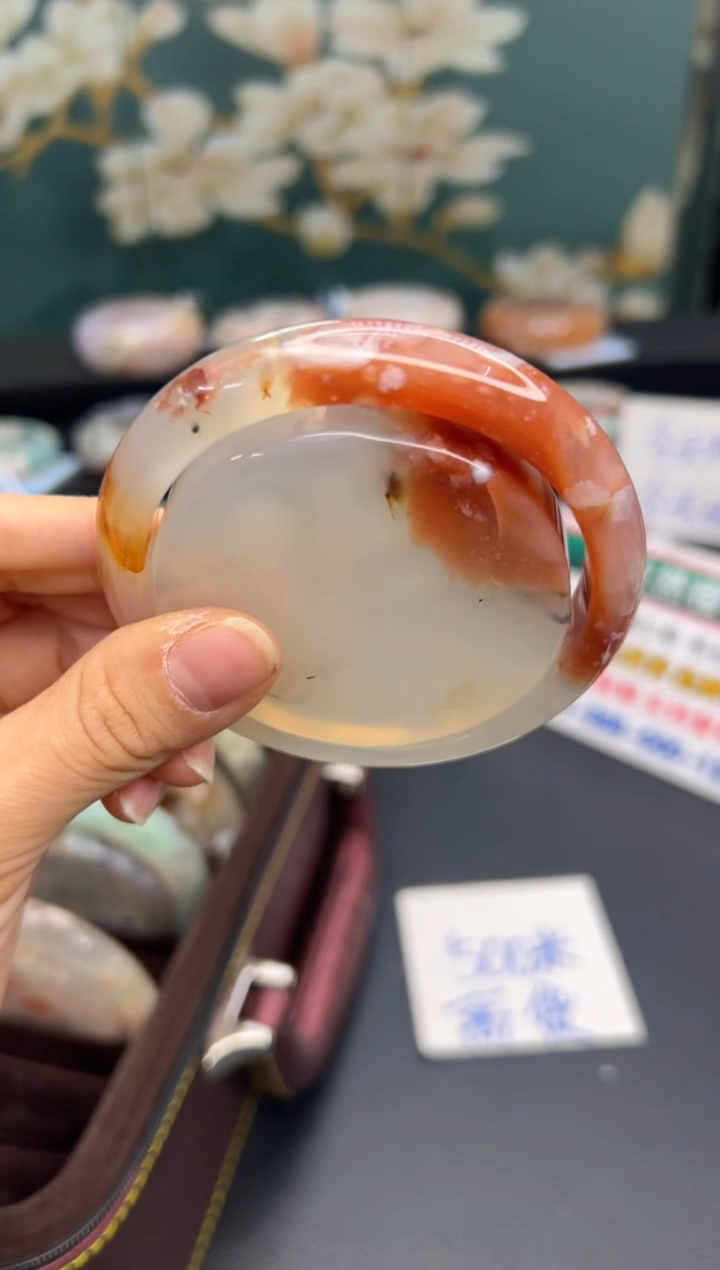 【闪购商品】石英质玉手镯未镶嵌A446(62圈赠送镯心)