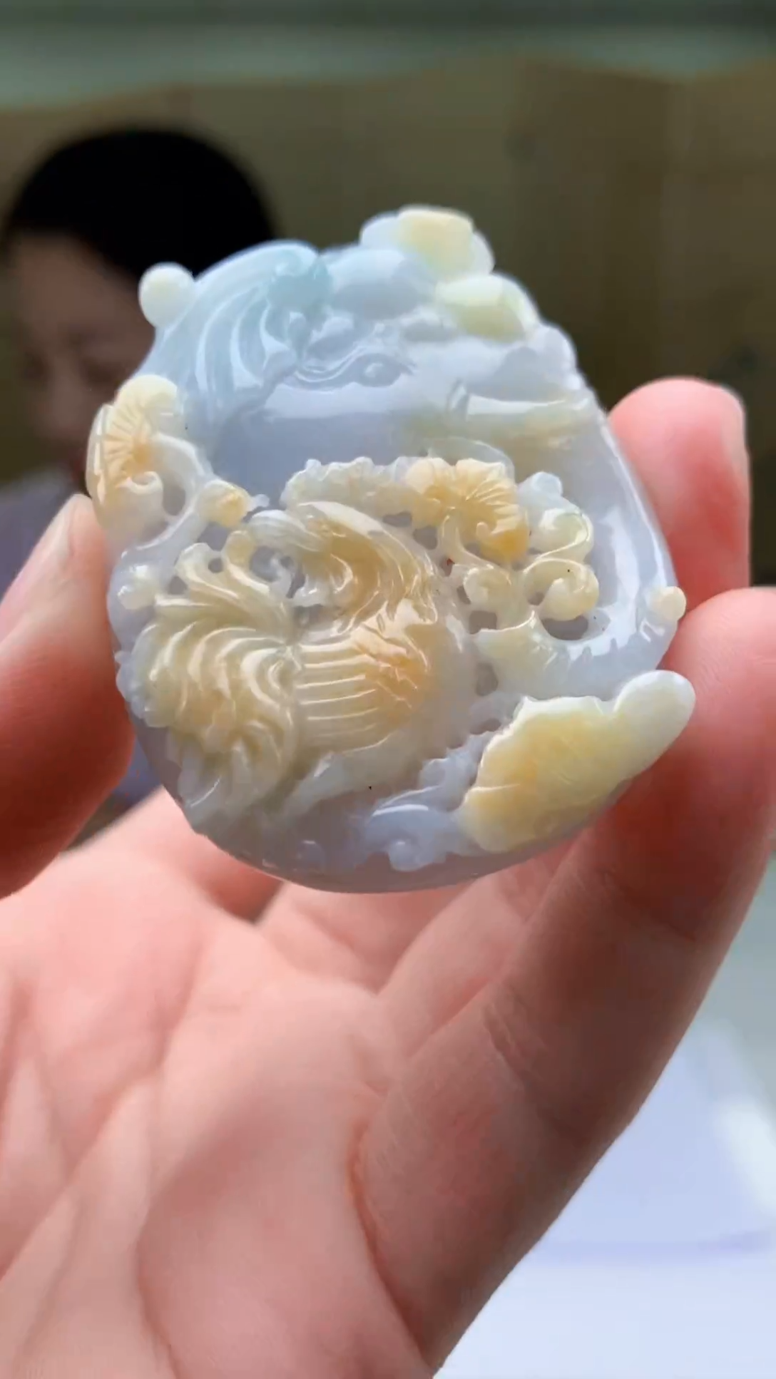 【闪购商品】定制翡翠未镶嵌4902bb-毛货挂件22