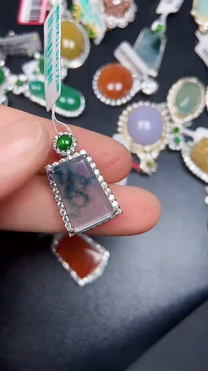 银S925镶嵌戒指翡翠3470