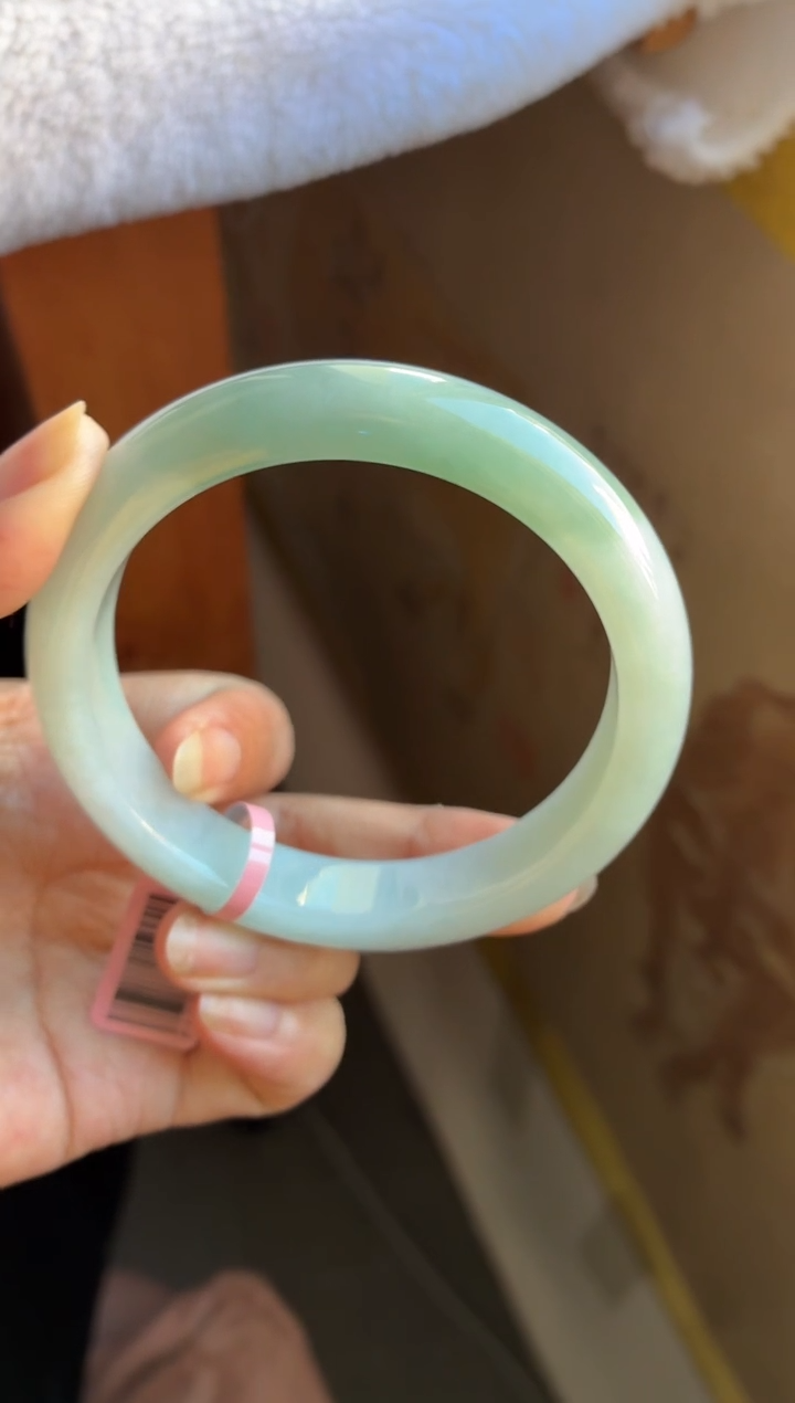 未镶嵌手镯翡翠（细糯胶半山水）10号