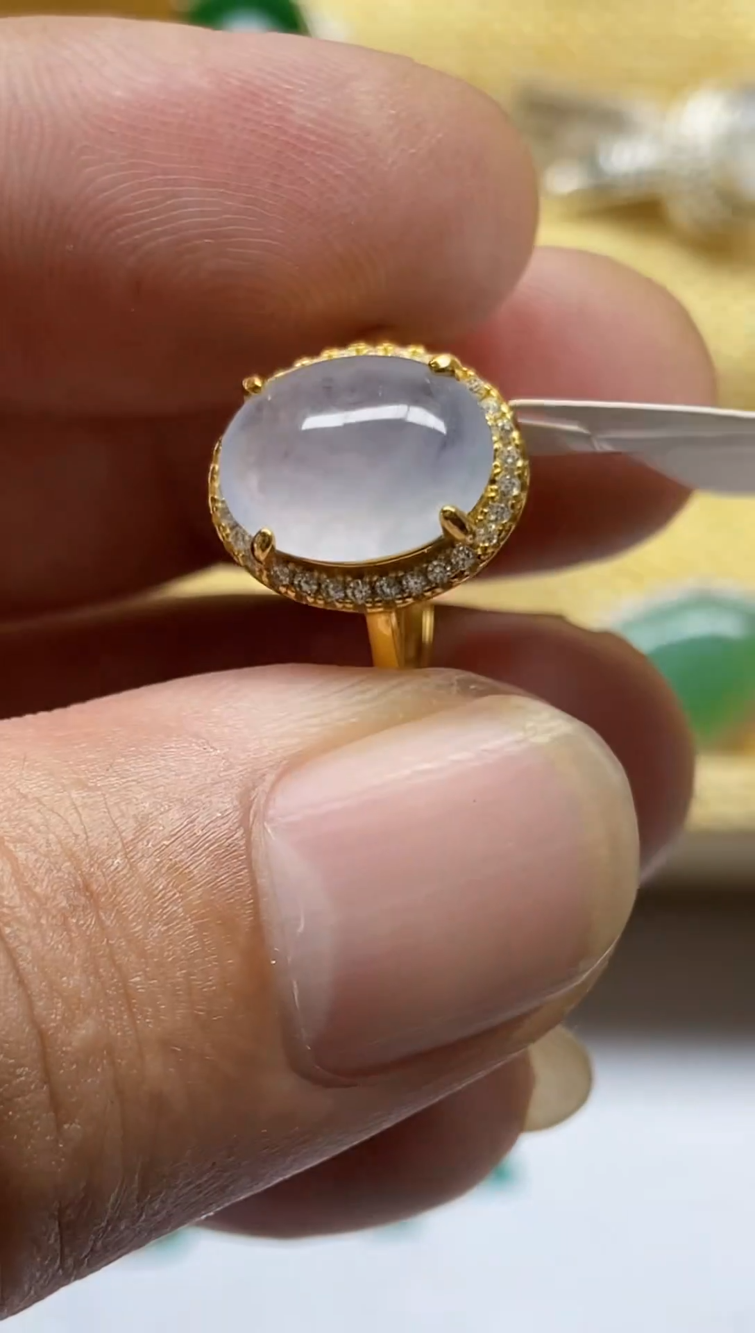 【闪购商品】翡翠戒指银S925镶嵌0000