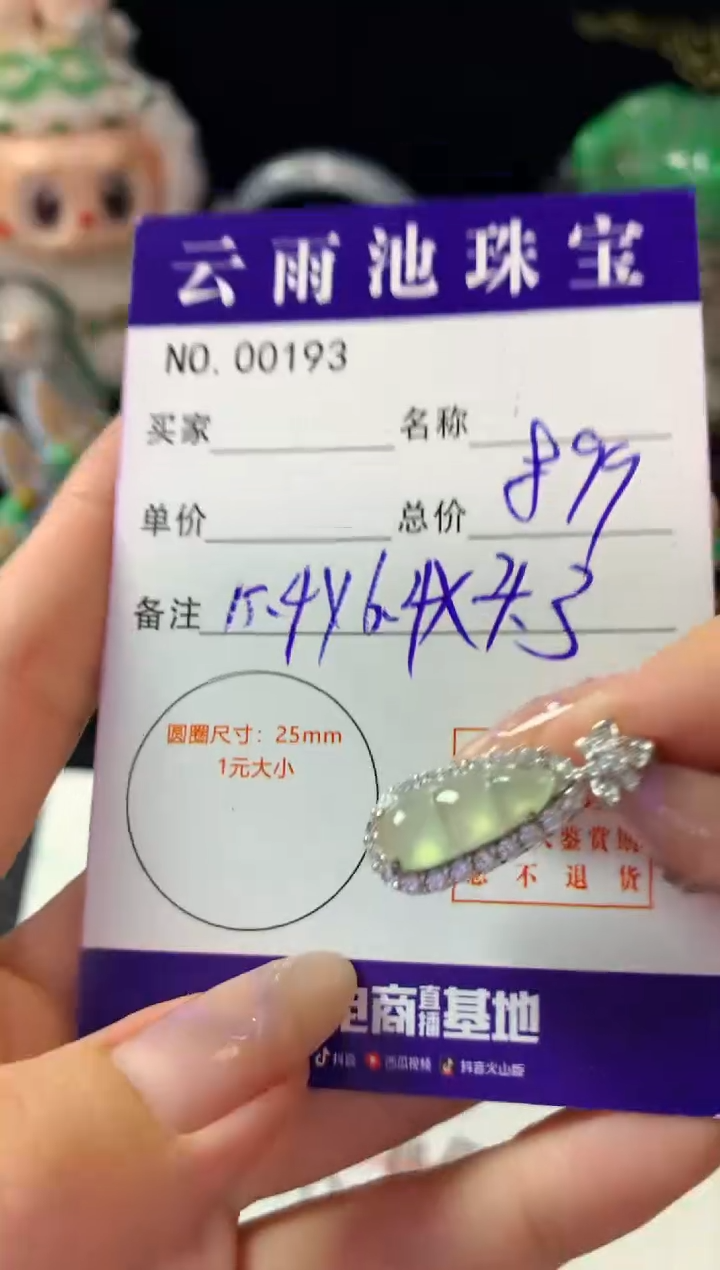 翡翠银S925镶嵌颈饰翡翠