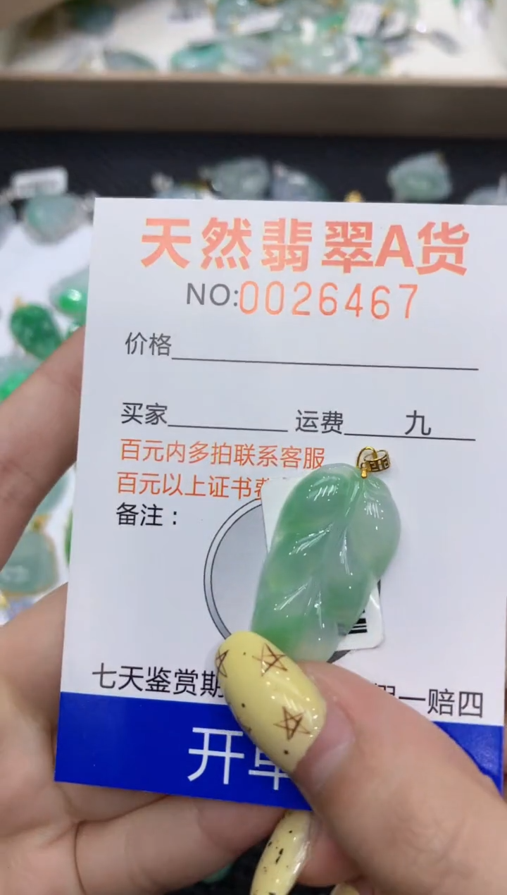 【闪购商品】翡翠颈饰18K金镶嵌1111111111