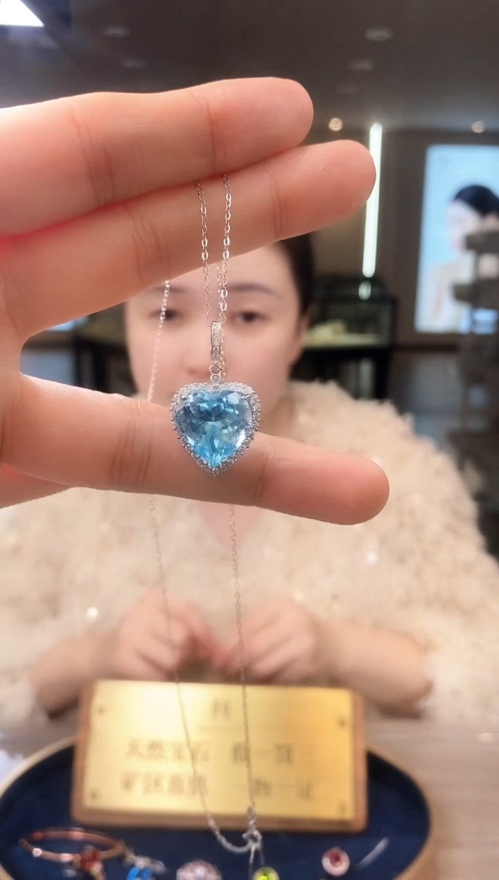 【闪购商品】托帕石项链银S925镶嵌04