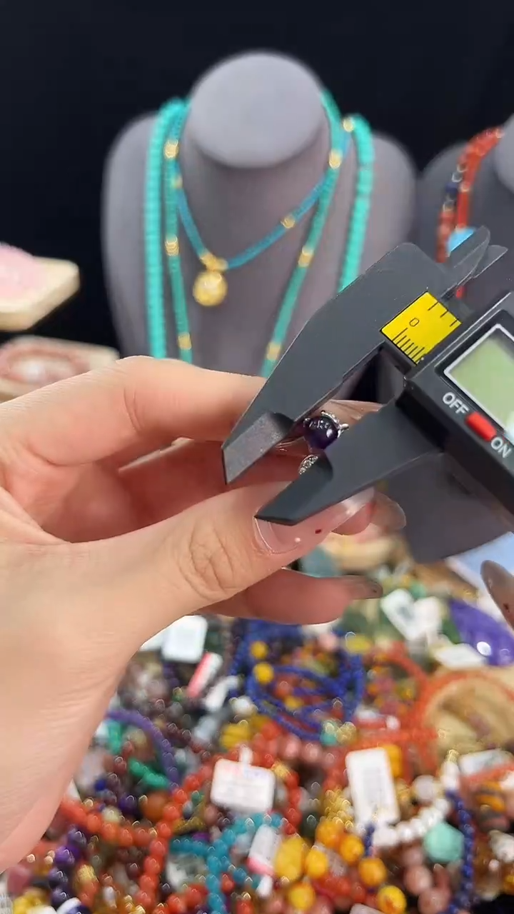 【闪购商品】紫晶戒指银S925镶嵌戒指