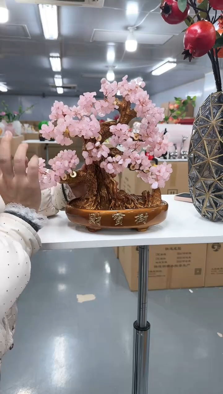 【闪购商品】无铅玻璃花间集0038发财树
