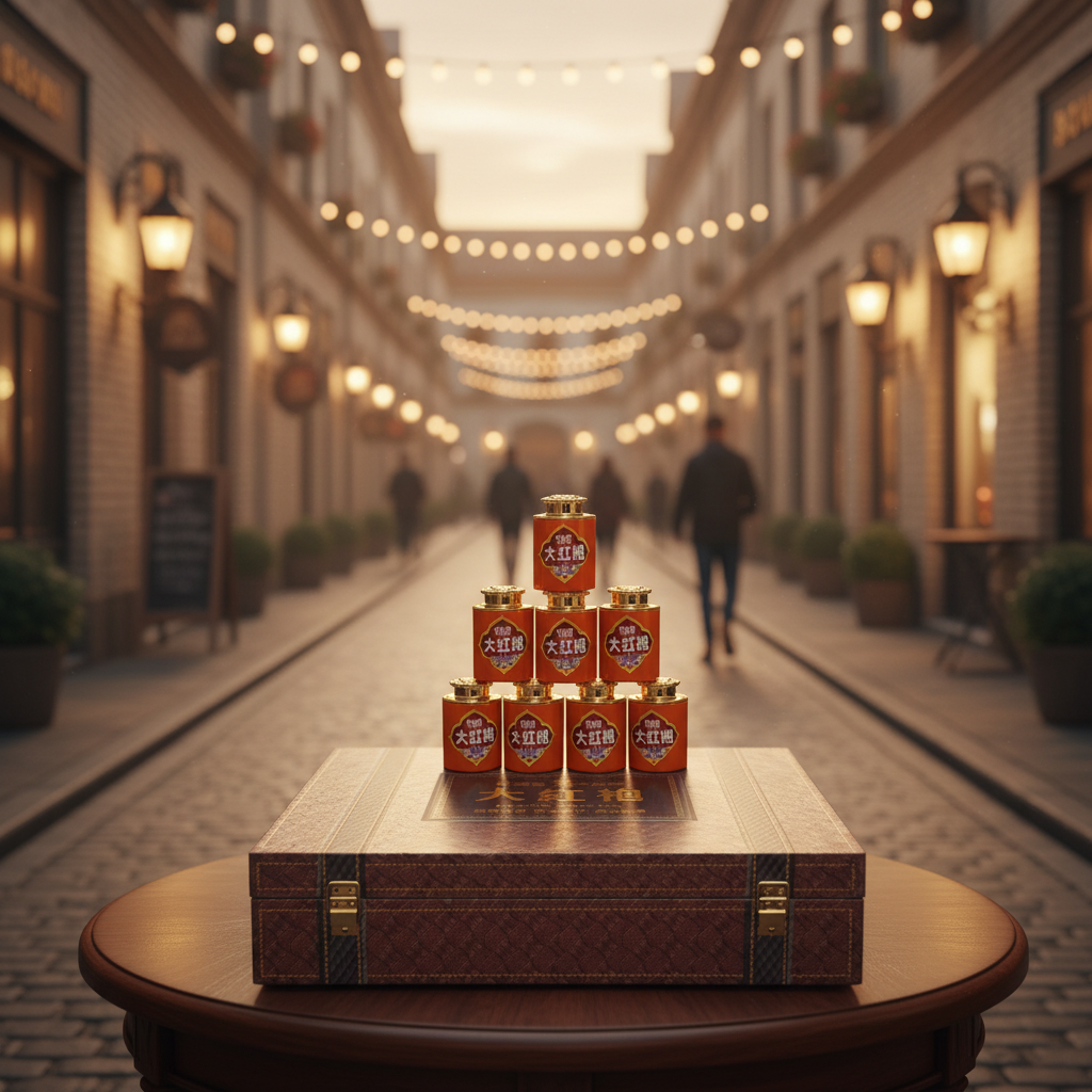 天心岩大红袍-莲花罐100克岩骨花香正岩大红袍-不带礼盒介意勿拍