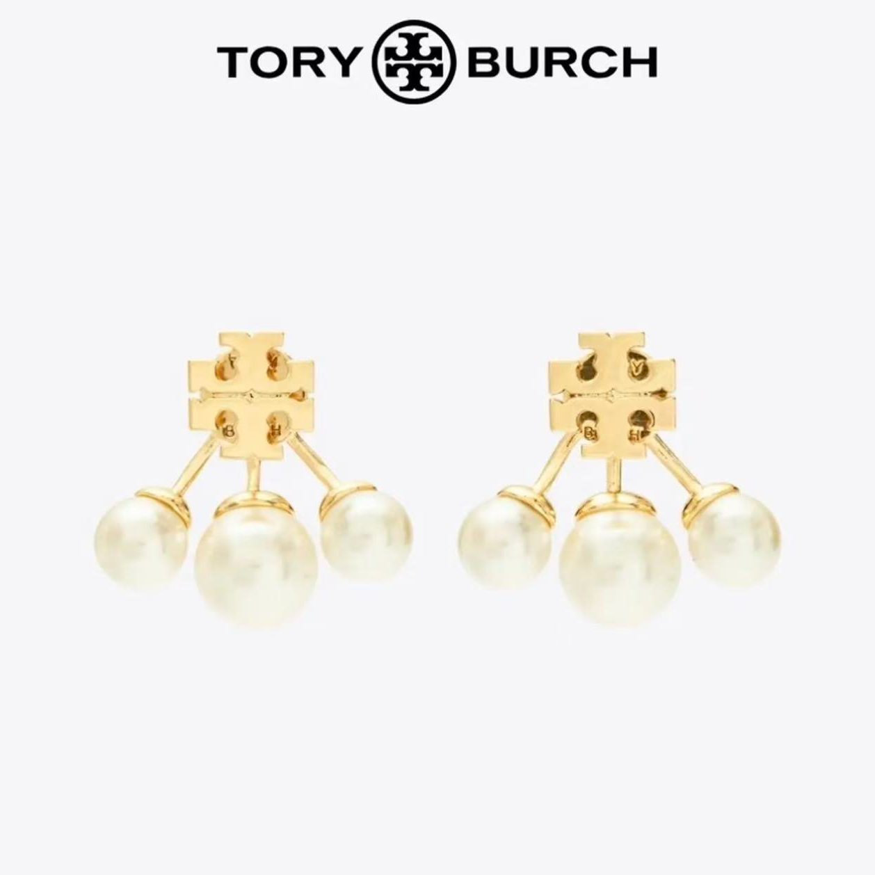 TORY BURCH/汤丽柏琦KIRA系列 百搭时尚前后式耳环 153672
