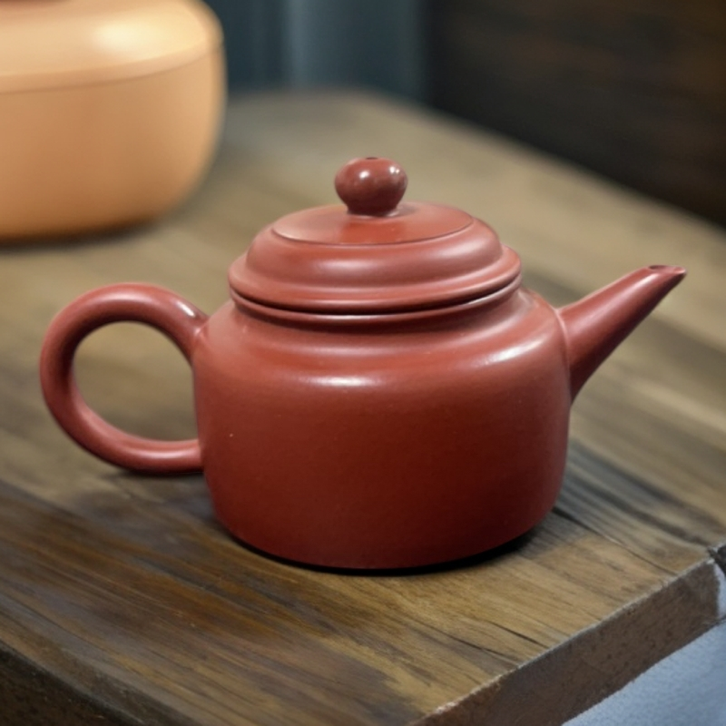 【全手拉壶】潮州原矿大红袍全手工壶紫砂壶德钟壶容量100cc