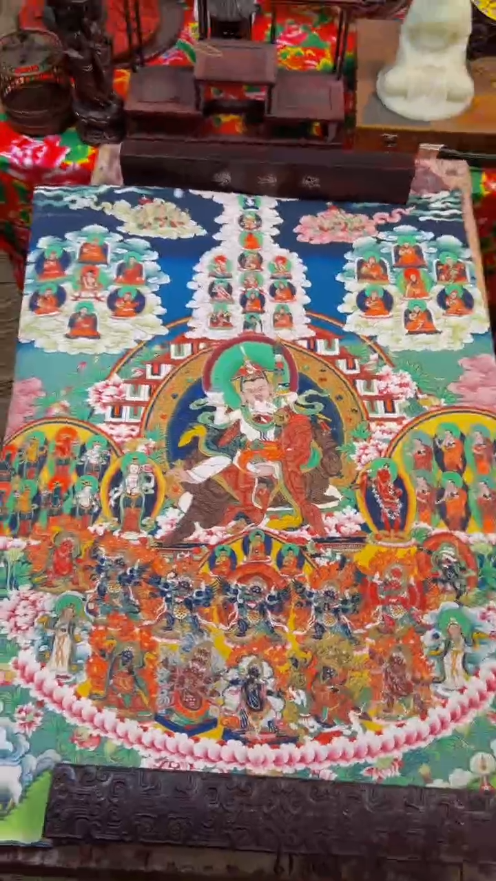 装裱画精品绘画手工唐卡链接---