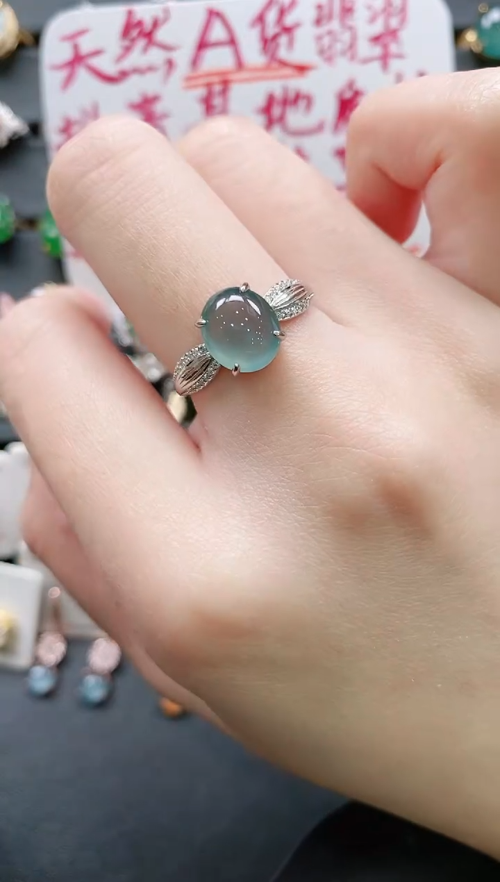【闪购商品】翡翠戒指银S925镶嵌11111111
