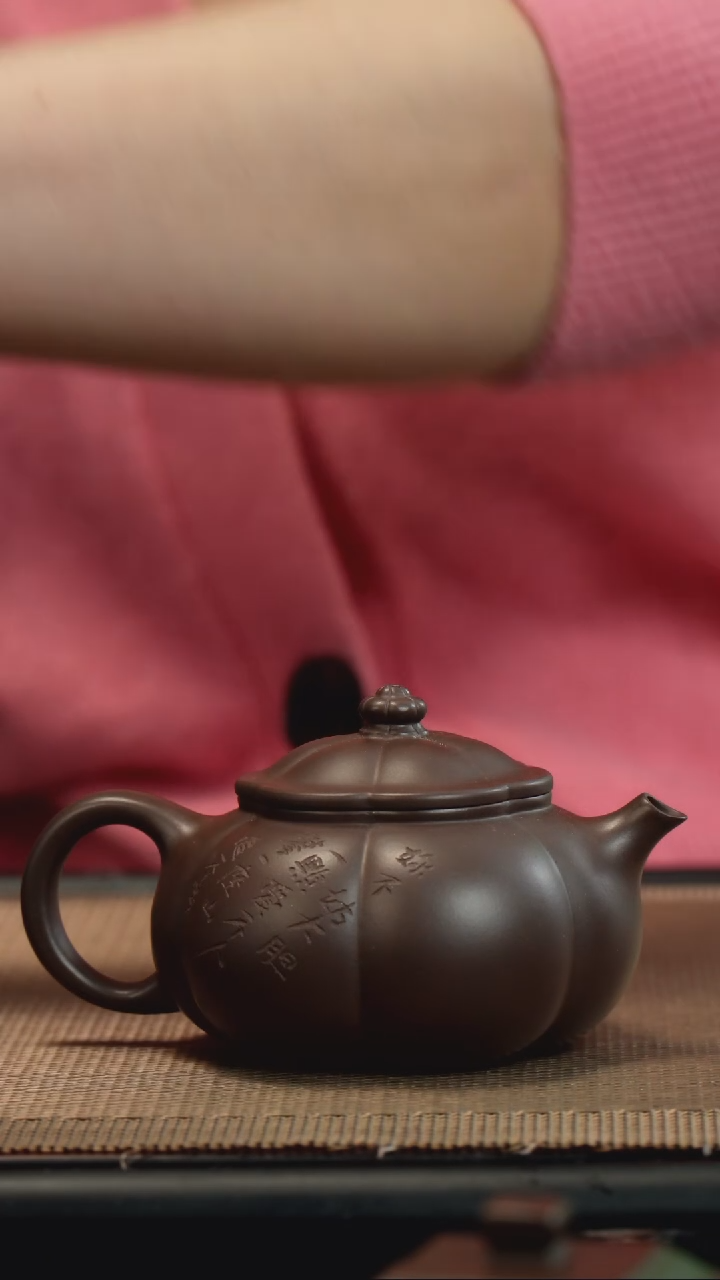 【闪购商品】紫砂茶壶老紫泥大运海棠