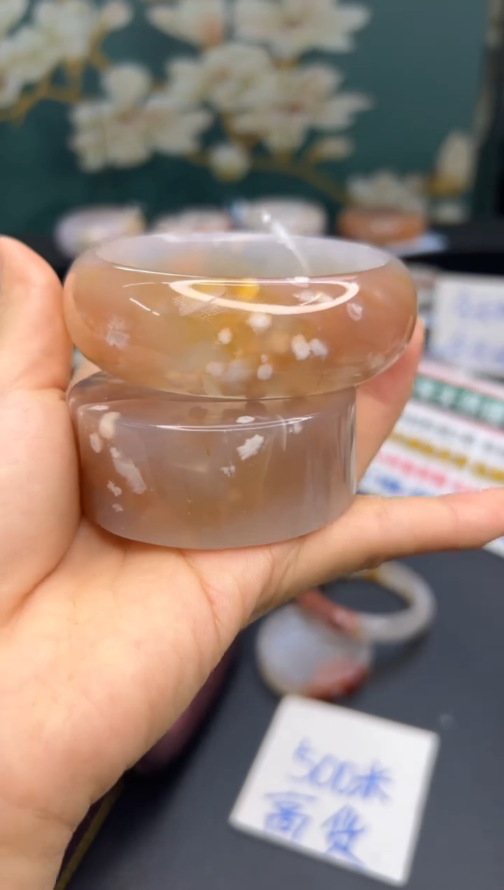 【闪购商品】石英质玉手镯未镶嵌A446(62圈赠送镯心)