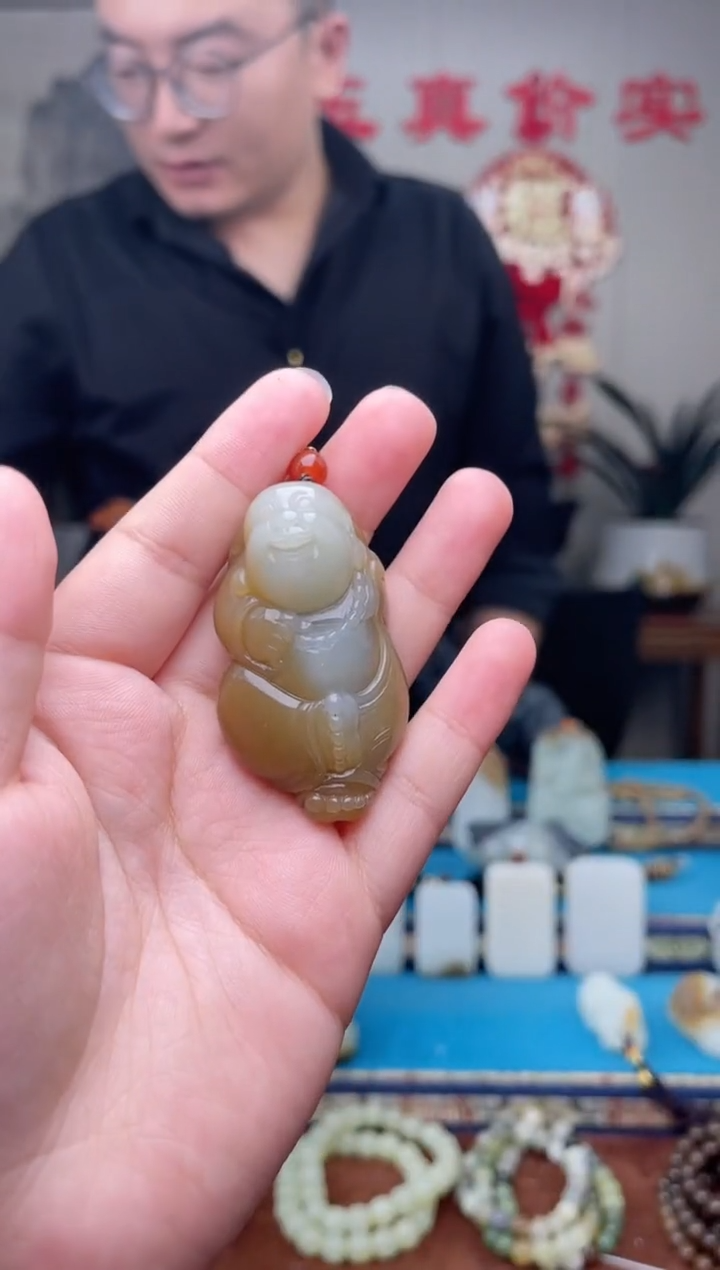 和田玉未镶嵌挂件1