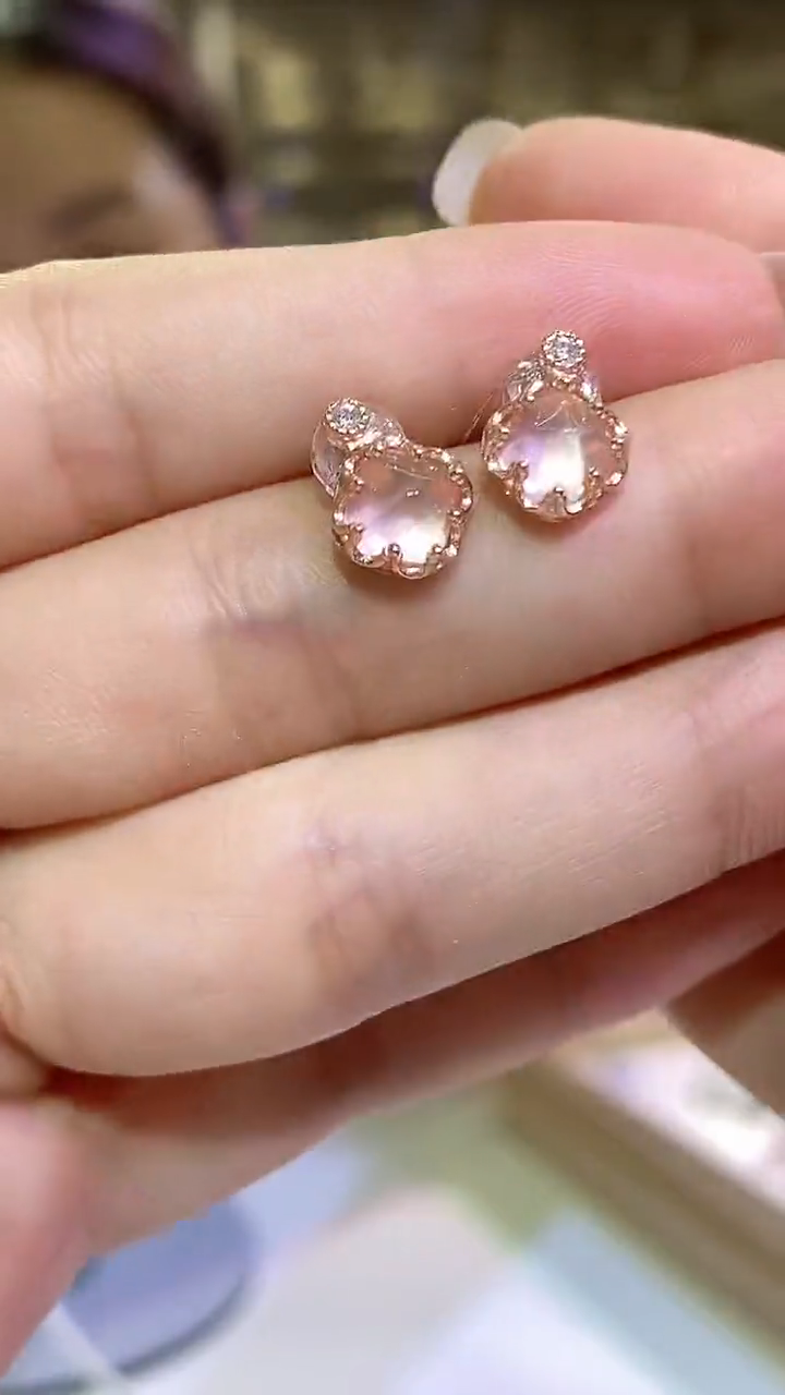 银S925镶嵌耳饰水晶011ZB1029产品一个