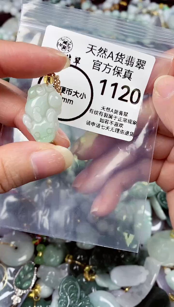 【闪购商品】翡翠颈饰未镶嵌天然A货翡翠1120