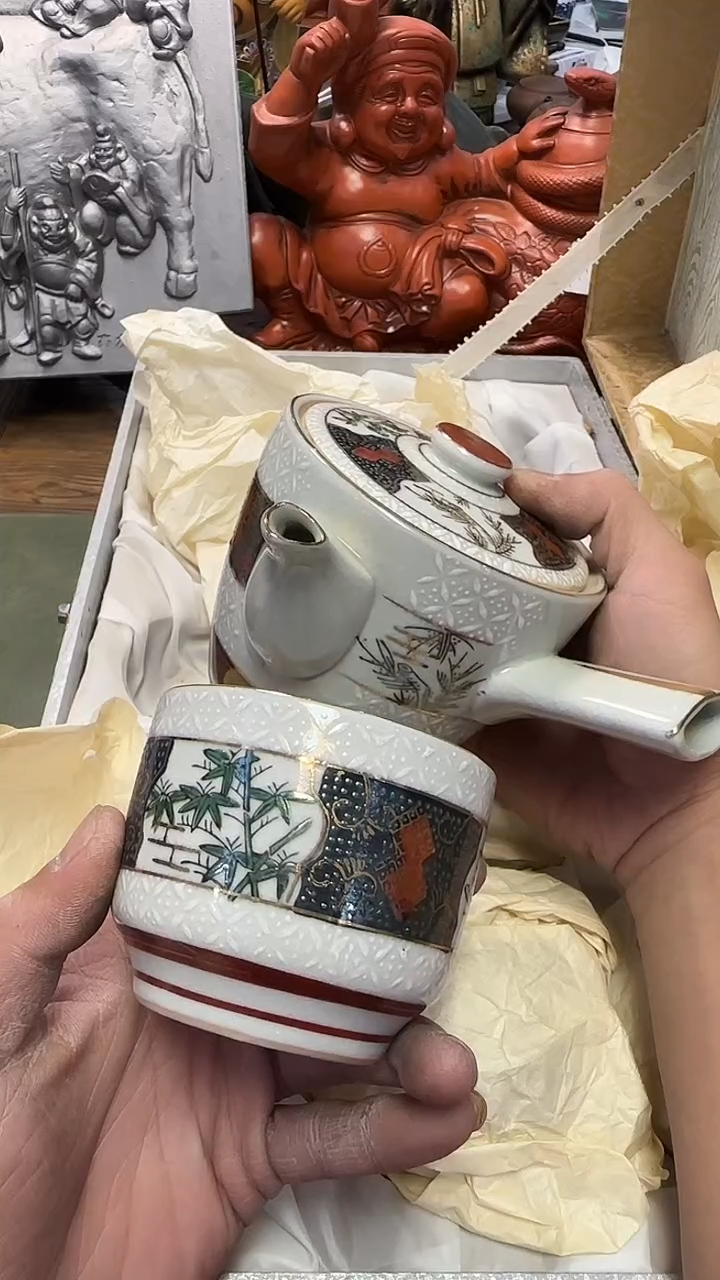 225九谷陶泉一壶5杯