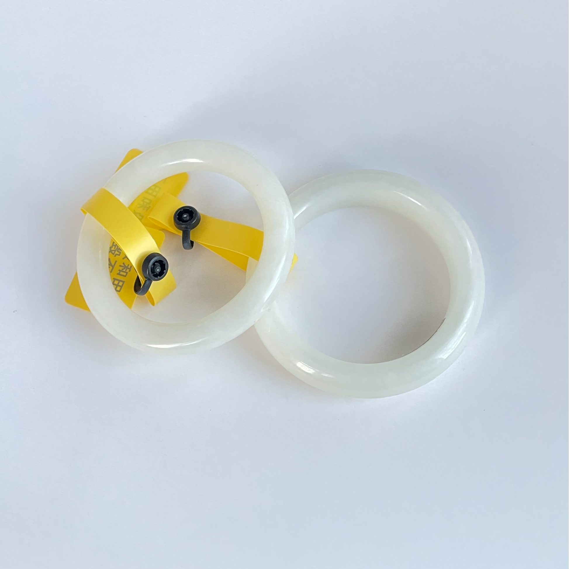 【且末和田白】新疆天然和田白色玉手镯多样性发其一