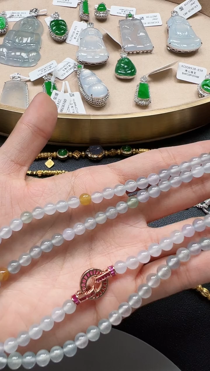 颈饰合金翡翠KWJ0920-045