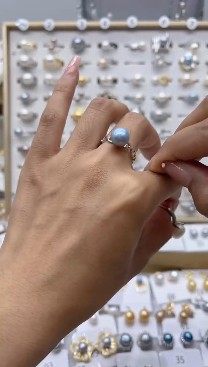【闪购商品】淡水珍珠戒指合金5