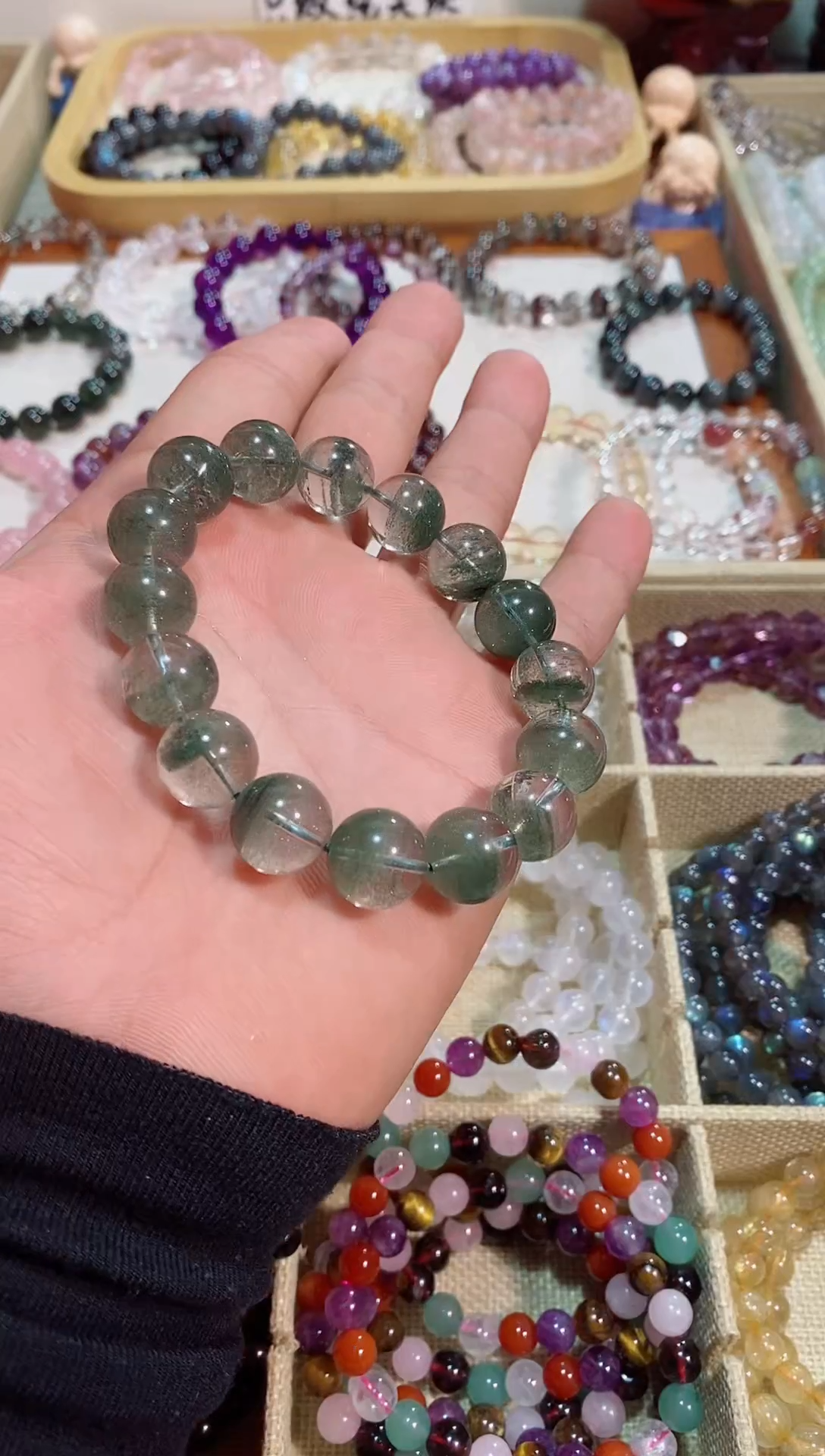 【闪购商品】水晶手链未镶嵌绿幽灵13m+(多样性发其一）