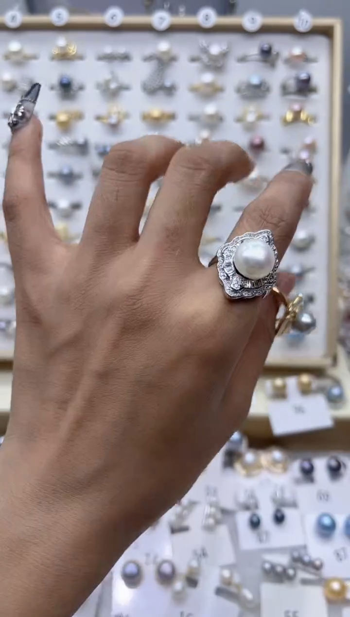 【闪购商品】淡水珍珠戒指合金39