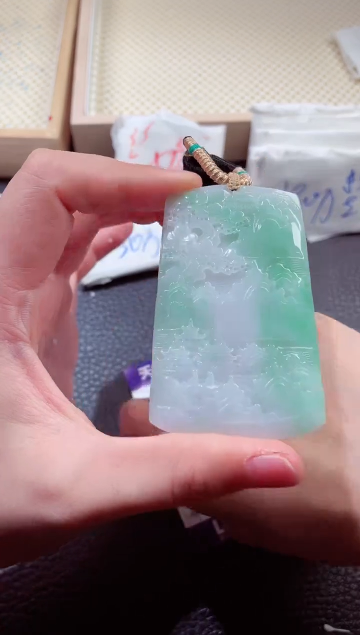 翡翠未镶嵌颈饰00001709