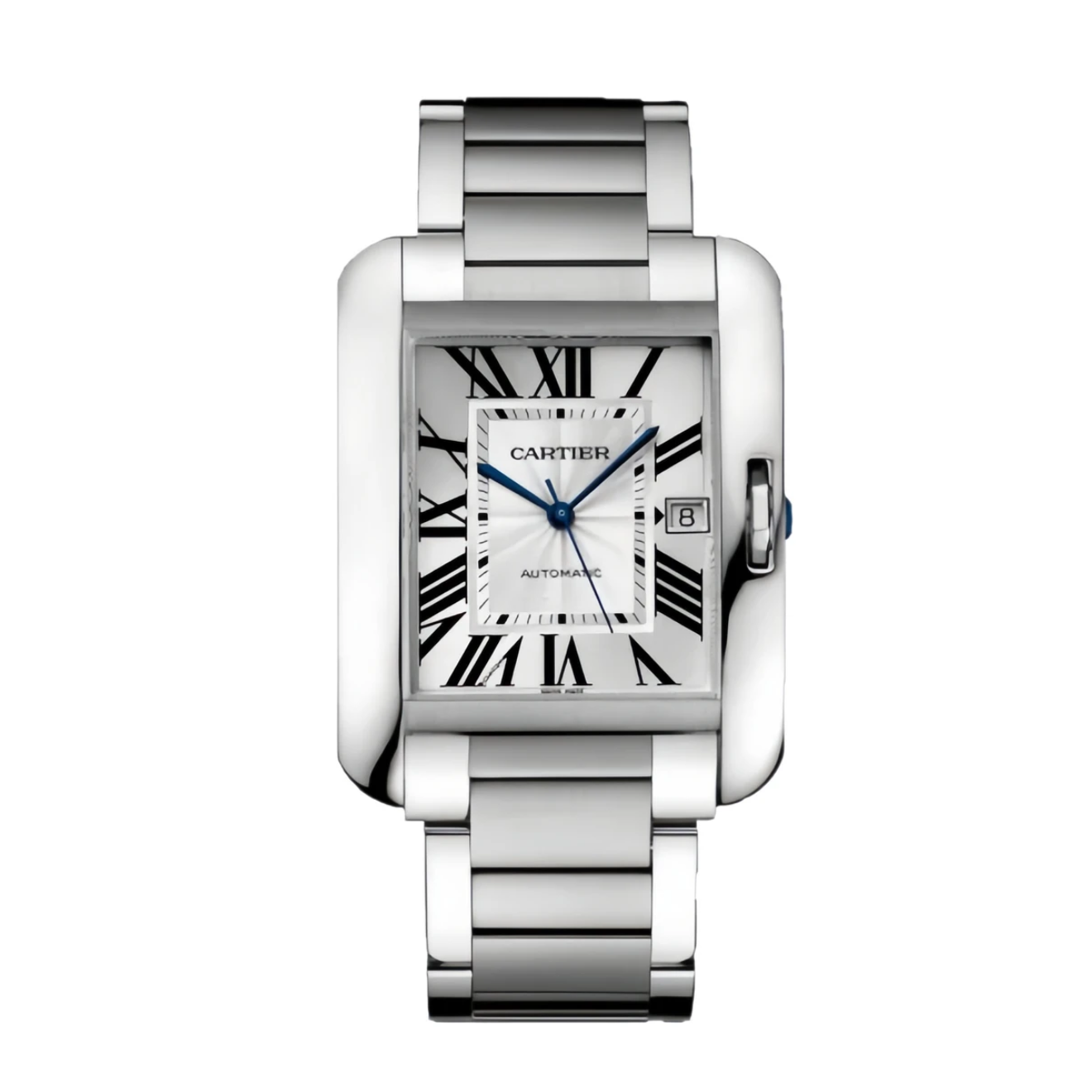 99新 Cartier/卡地亚 坦克系列W5310008 36×47机械精钢 男款 单表