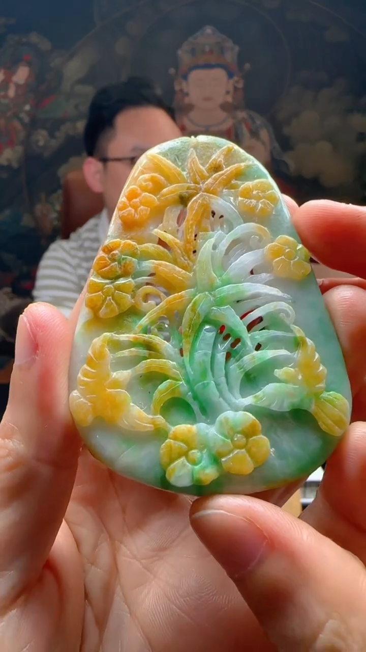 【闪购商品】定制翡翠未镶嵌L-@@QJXS2865