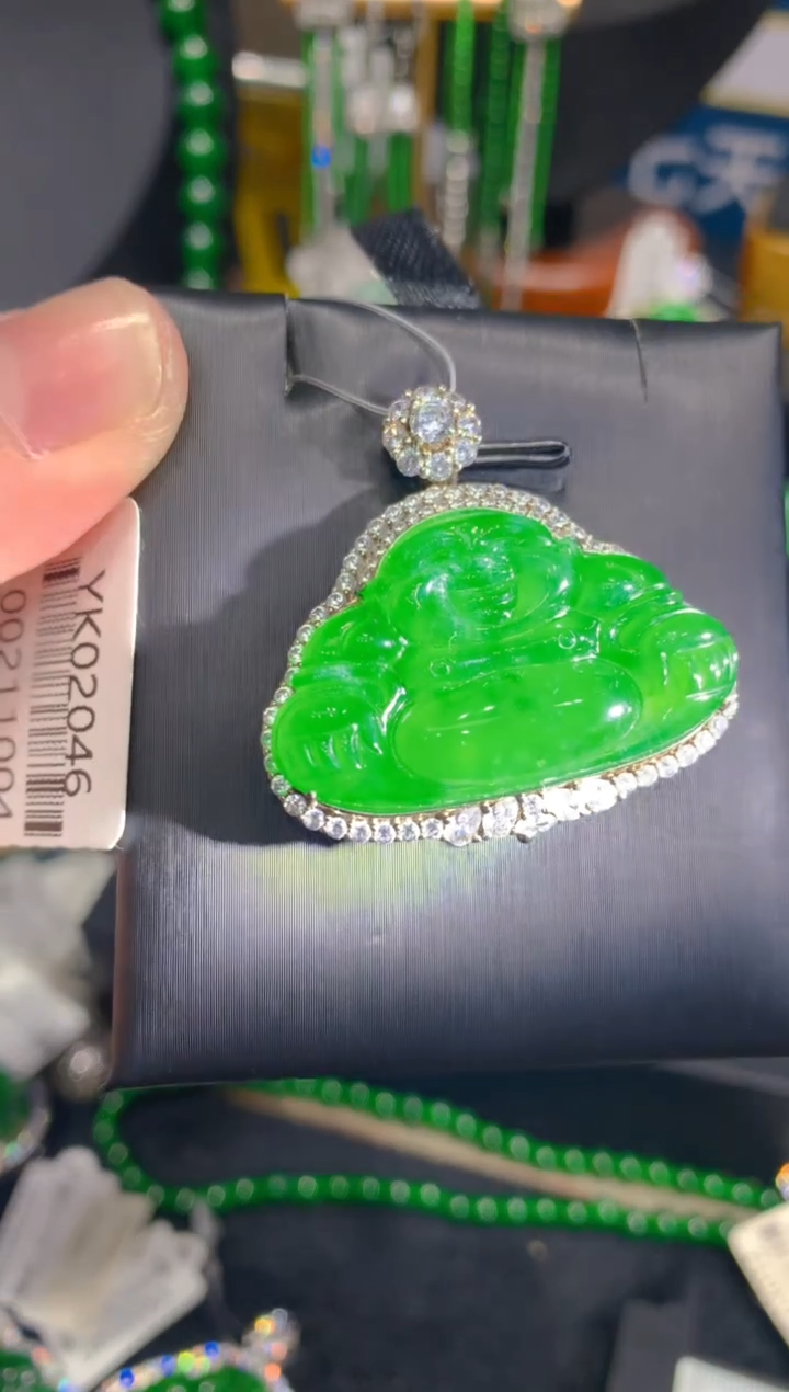 【闪购商品】翡翠颈饰银S925镶嵌48一季