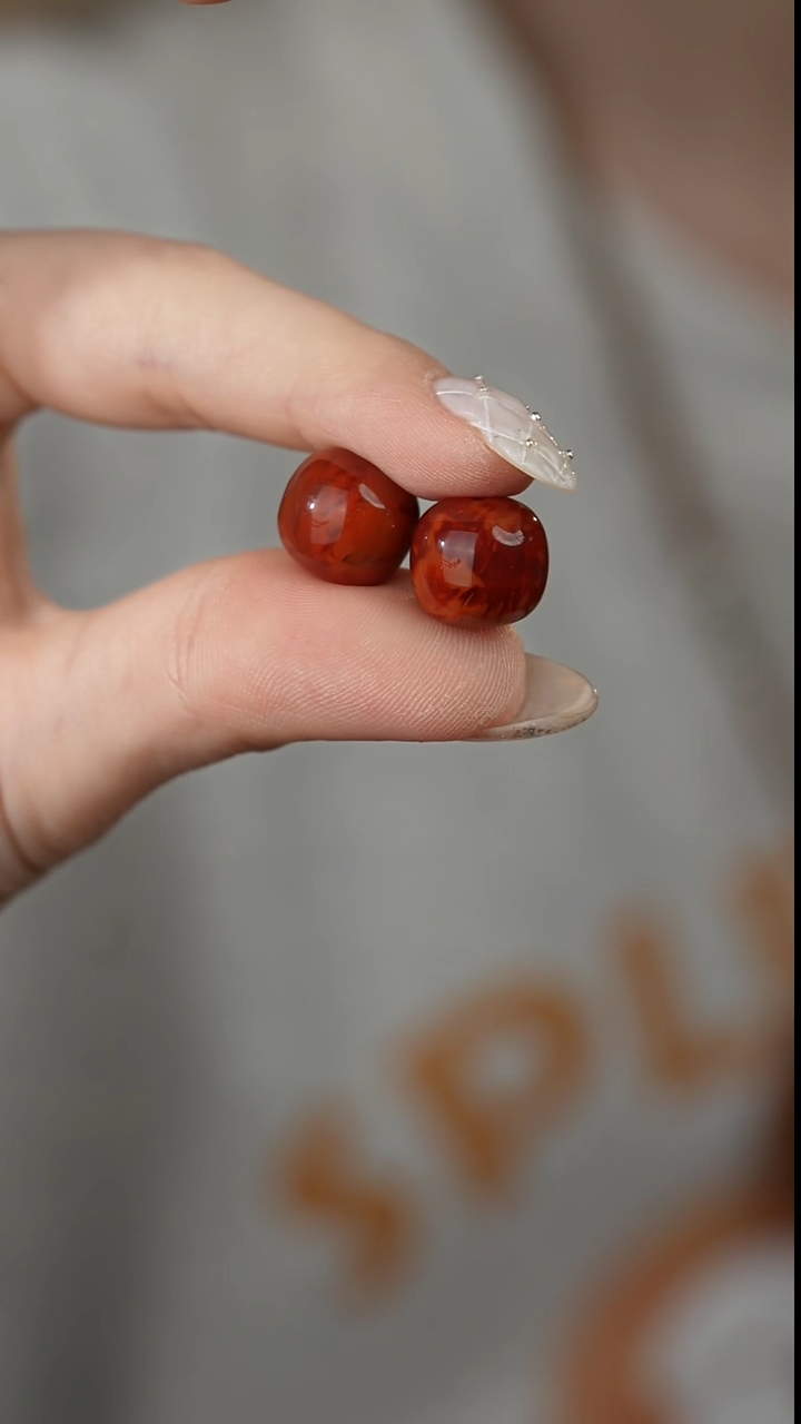 【闪购商品】南红玛瑙单珠未镶嵌A13（多样性发一对）