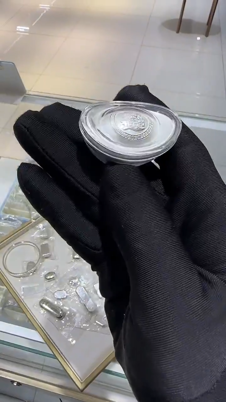 珐琅足银元宝100克版