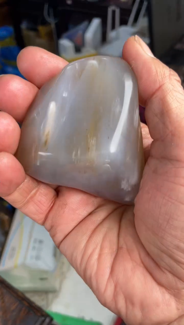 【闪购商品】硅化玉手把件未镶嵌4