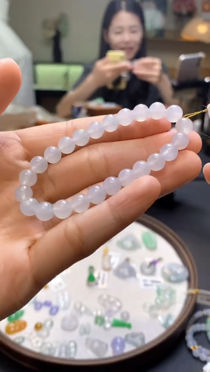 未镶嵌手链翡翠手串