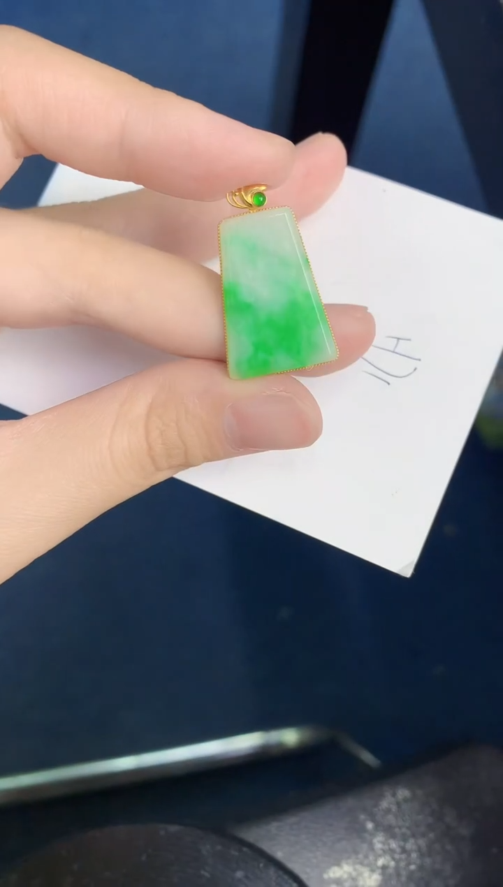 【闪购商品】翡翠颈饰18K金镶嵌000000000