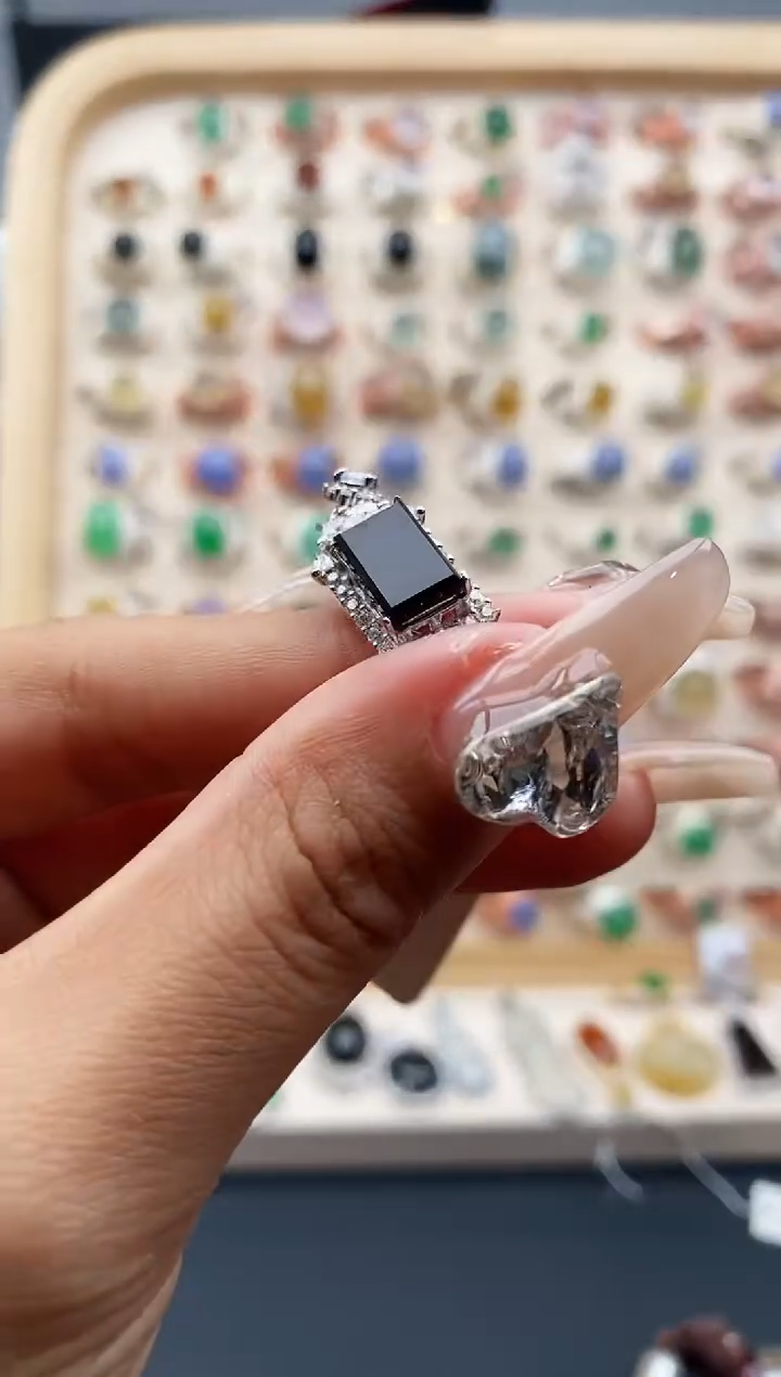 【闪购商品】翡翠颈饰银S925镶嵌缅甸天然A货翡翠444  10+9