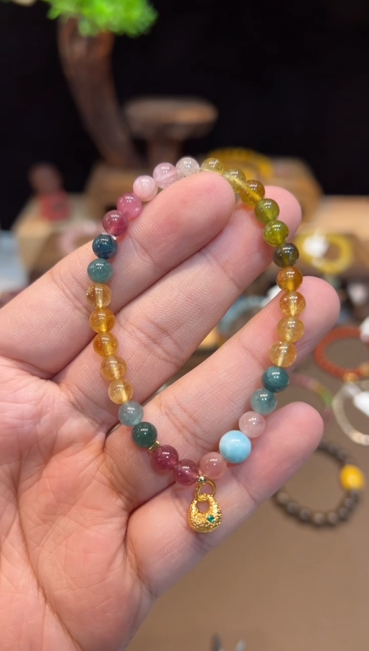 【闪购商品】碧玺手链未镶嵌手饰@@F4647