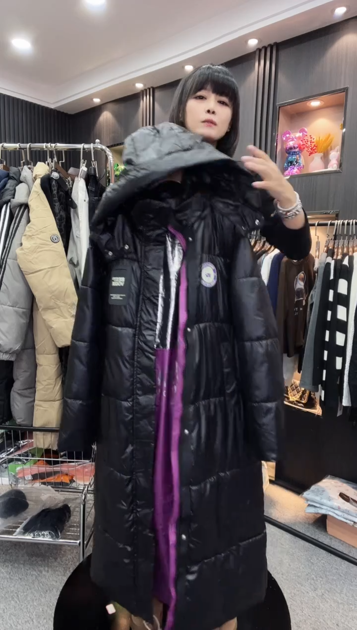 8718长款棉服---