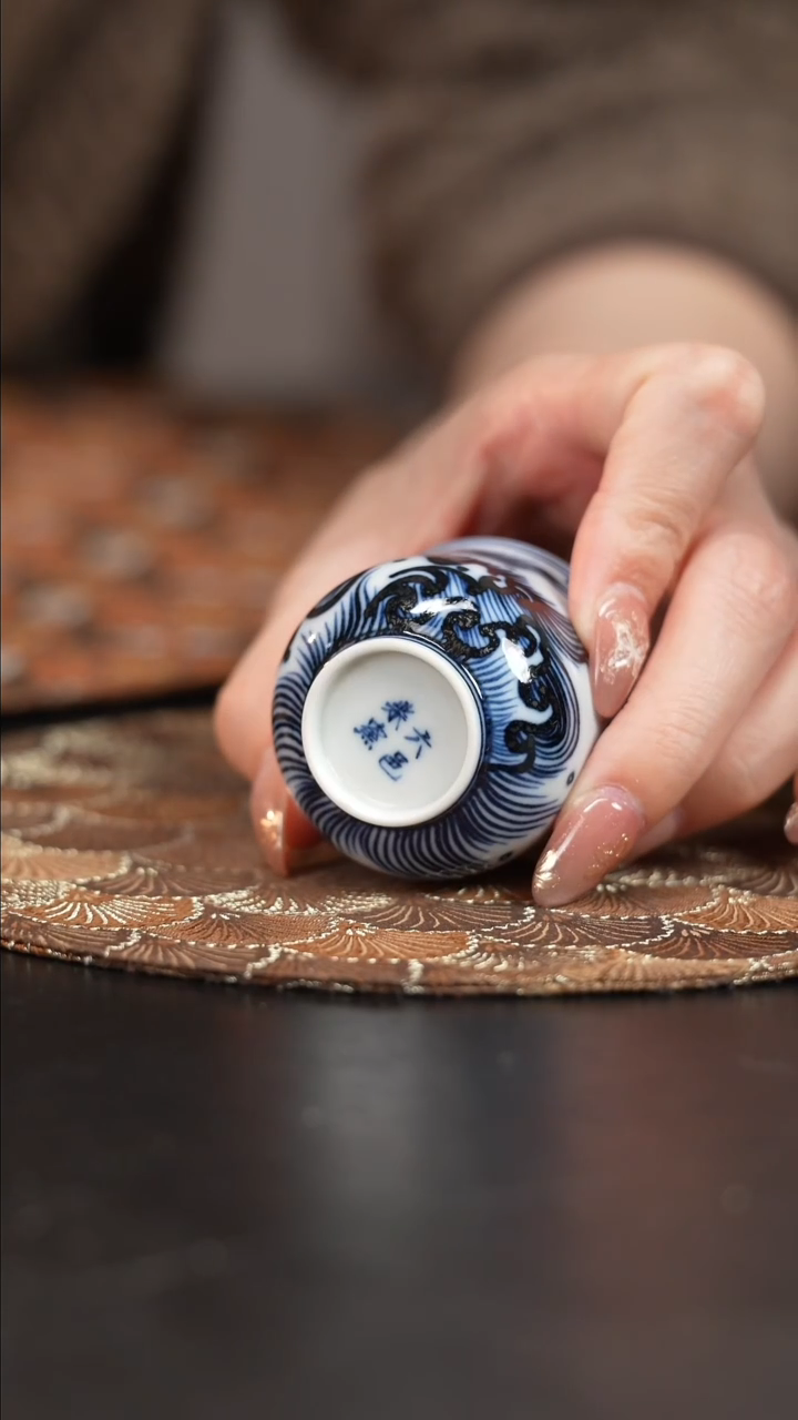 【闪购商品】杯六邑柴窑海浪杯