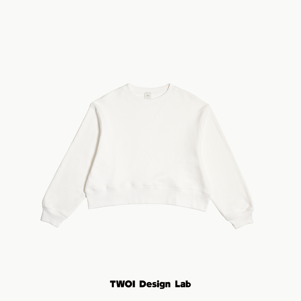 TWOI有机棉:"Cream White·有机棉"「白女·日日穿·舒适卫衣」