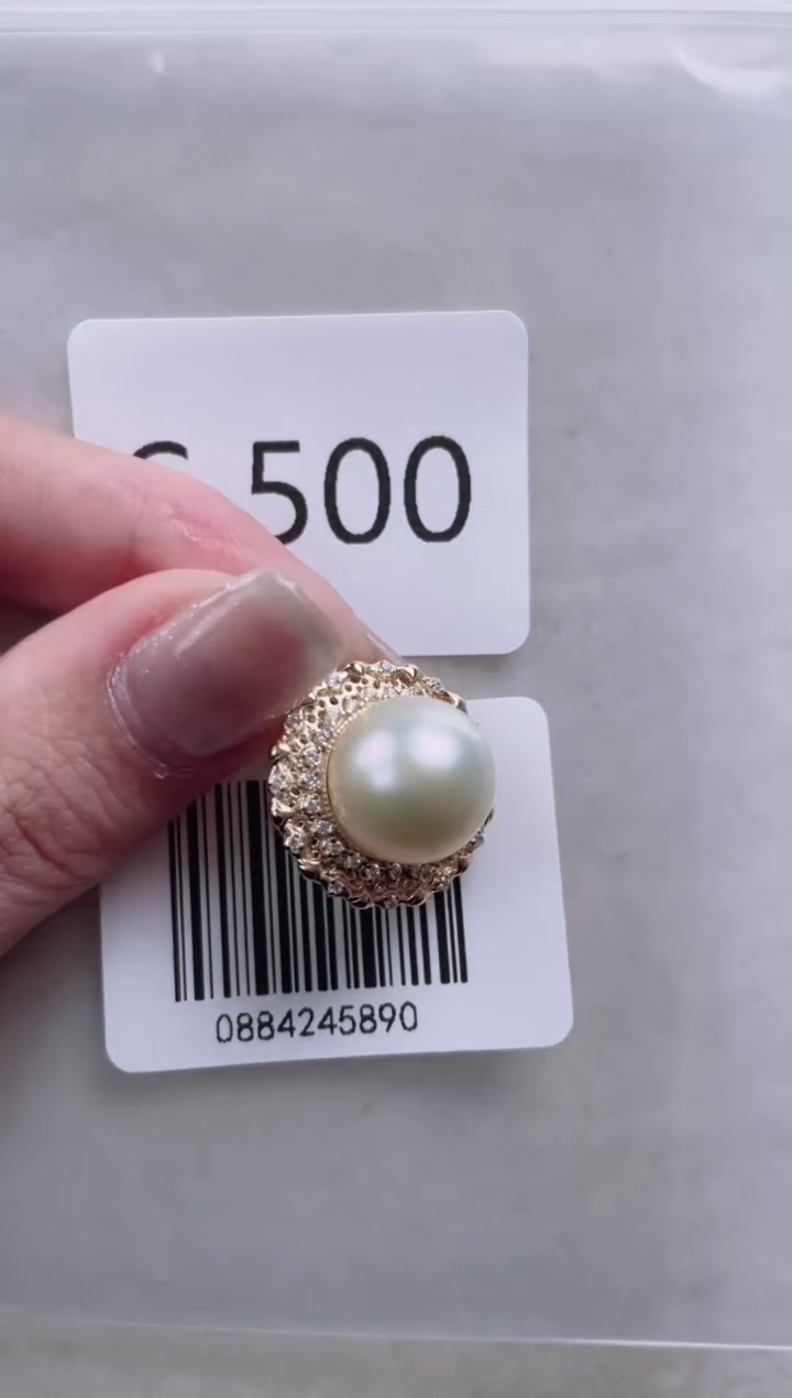 【闪购商品】海水珍珠吊坠银S925镶嵌S500