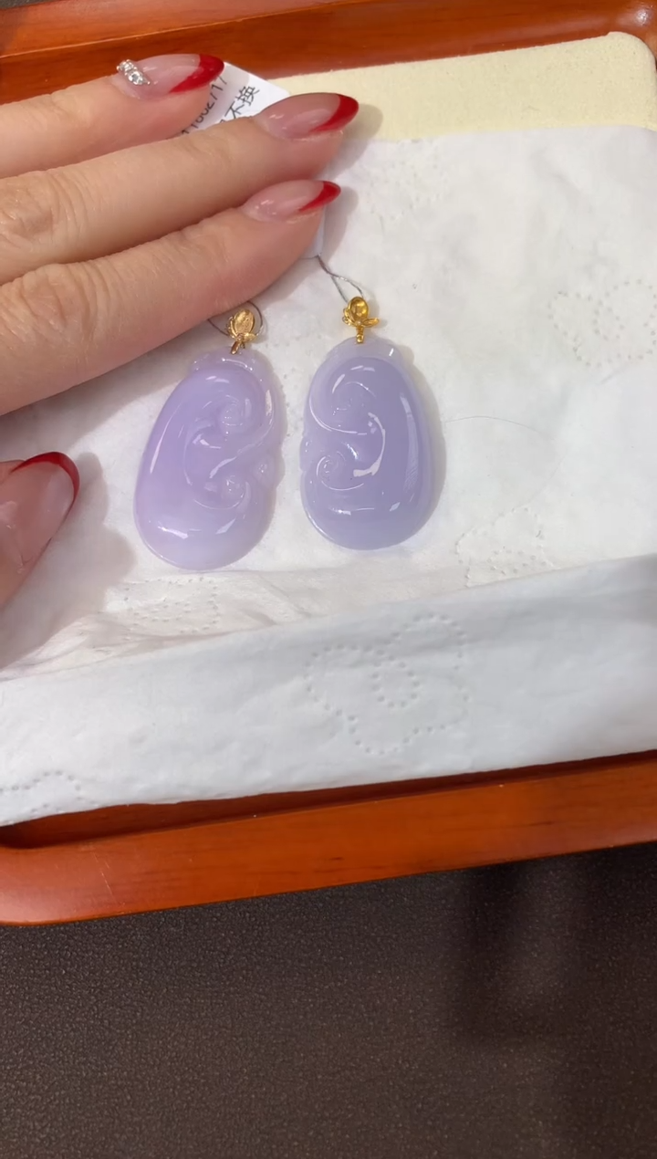 【闪购商品】翡翠颈饰18K金镶嵌天然缅甸a货翡翠(多样性发其一)