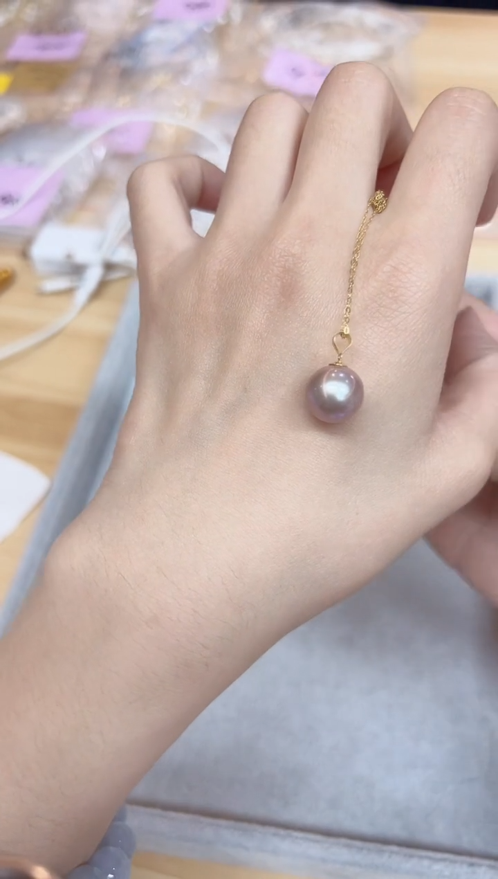 【闪购商品】淡水珍珠颈饰18K金镶嵌GS0102淡水珍珠吊坠