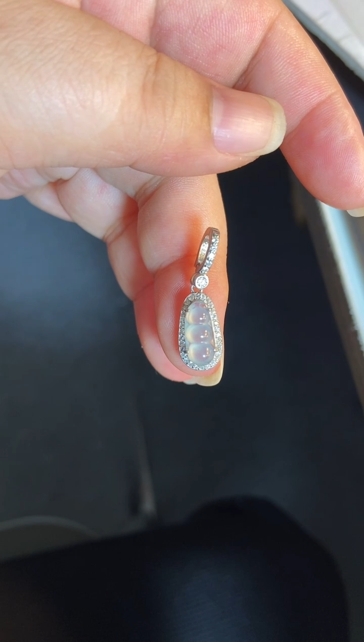 吊坠(不含链)银S925镶嵌翡翠1